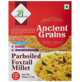 24 Mantra Ancient Grains Parboiled Foxtail Millet  Box  500 grams